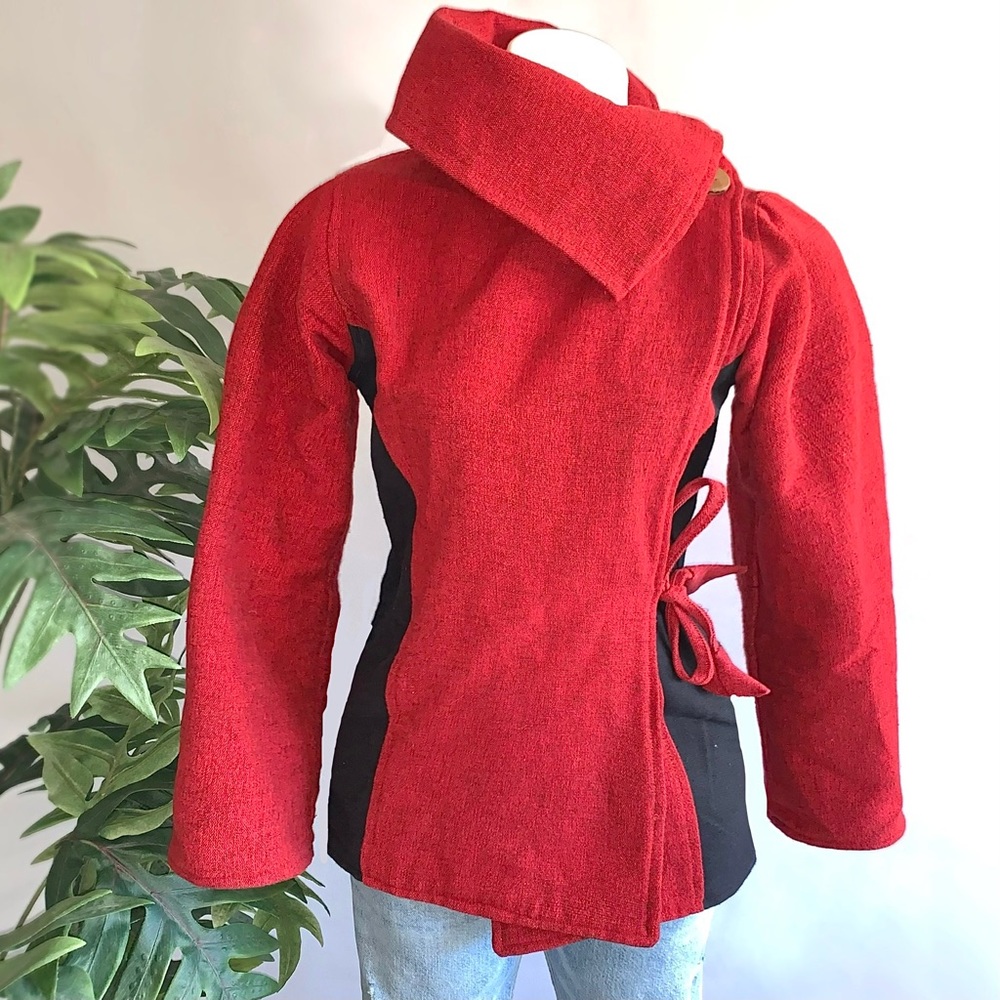 n e p a l :: Norden Arts Unique Himalaya Nepal Thick Wrap Jacket Handmade